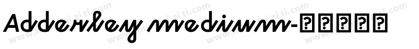 Adderley medium字体转换